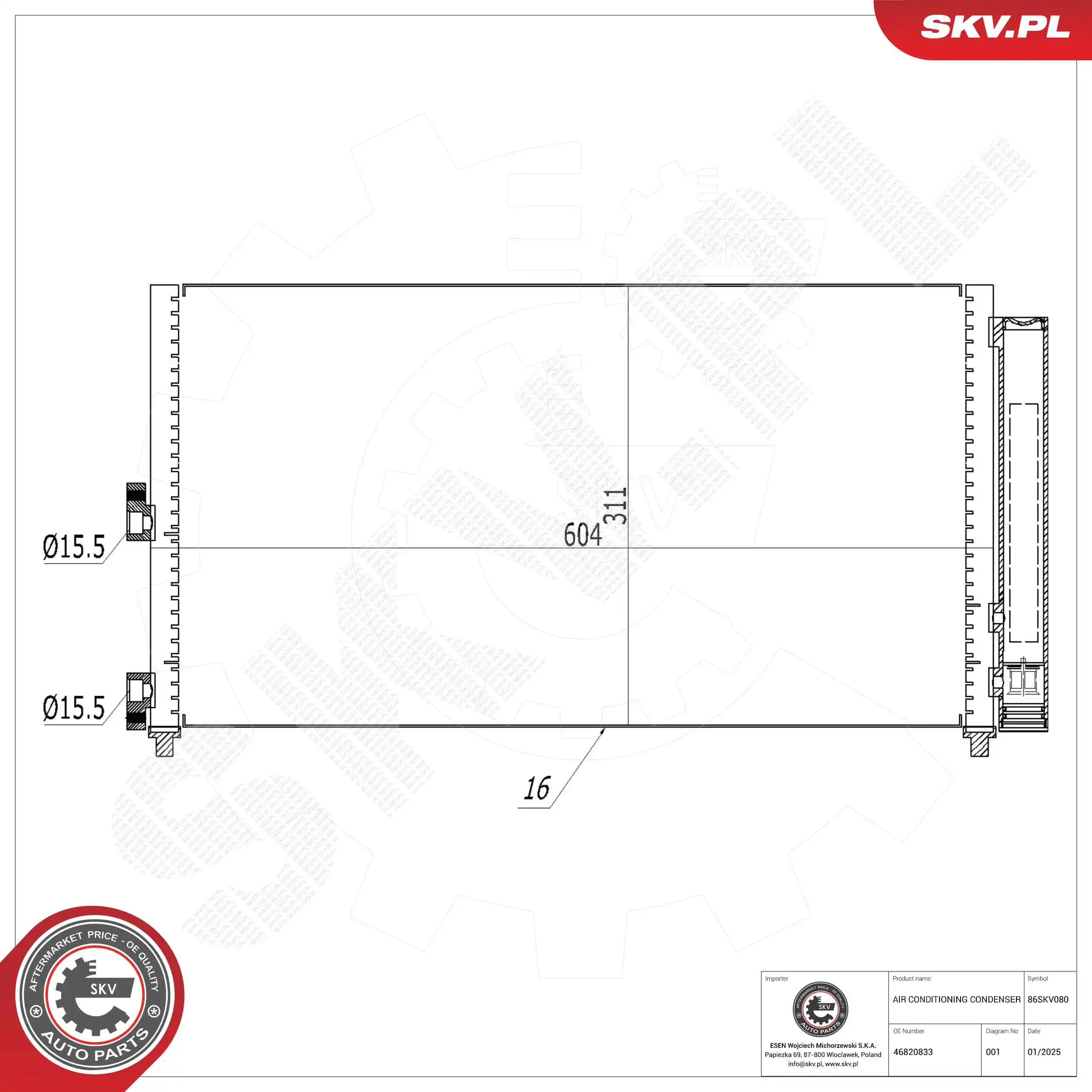 Condenser, air conditioning